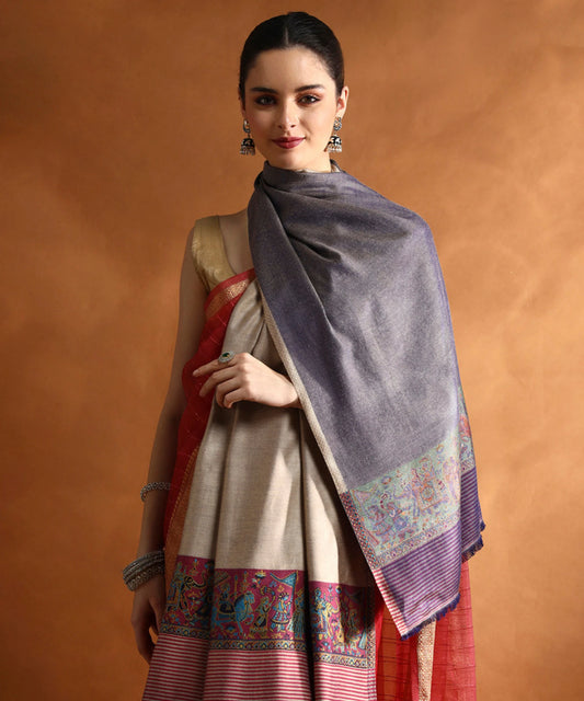 Kanidar- Women's Silken Barat Palla Stole With super Soft Feel (70*195 cm) Special Gifting Box Free