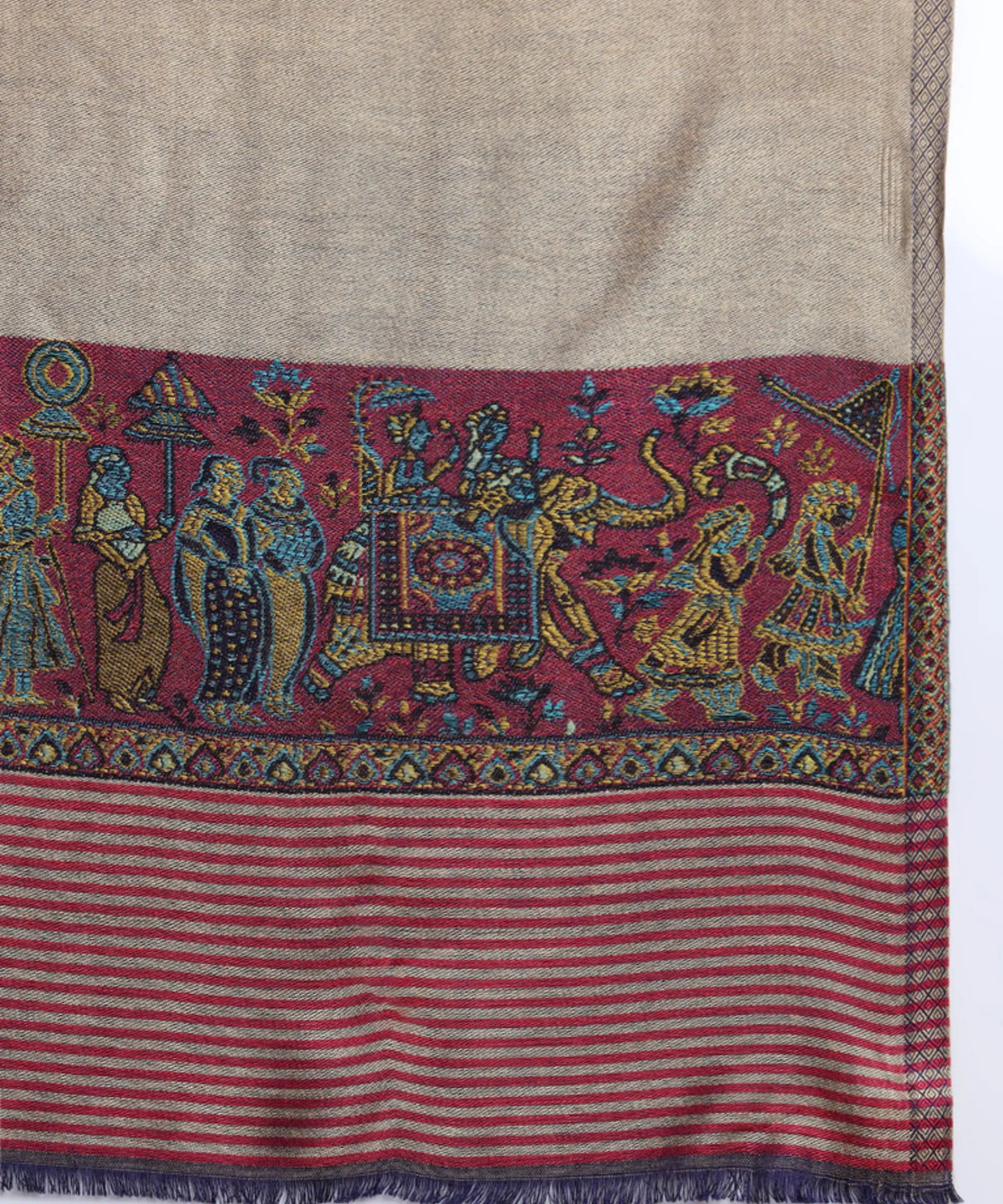Kanidar- Women's Silken Barat Palla Stole With super Soft Feel (70*195 cm) Special Gifting Box Free