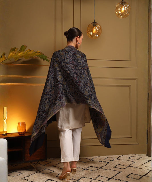 Kanidar- Soft Multi Colour Flower Jall