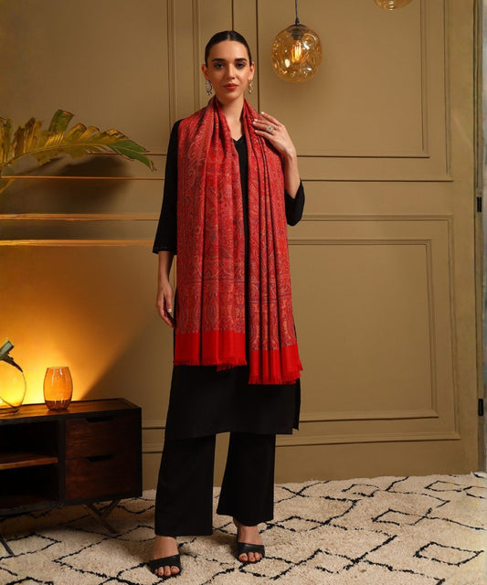 Kanidar- Women's Super Fine, Jacquard Faux Pashmina