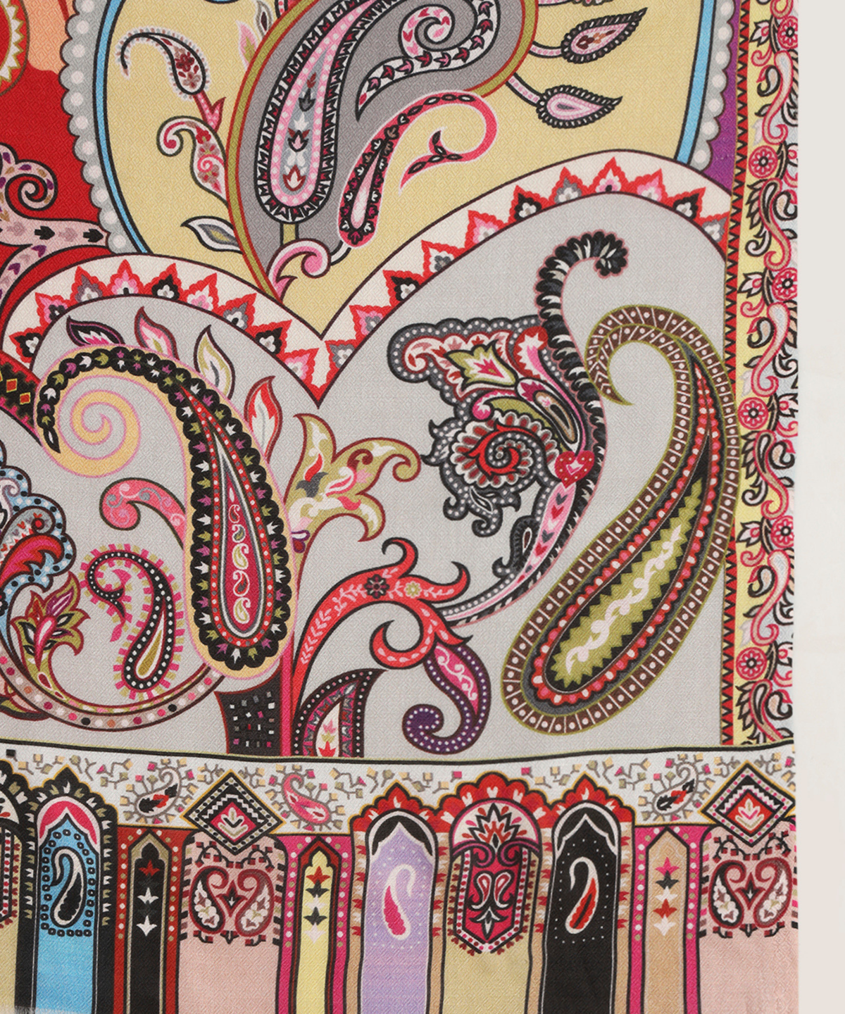 Kanidar- Any Time Classical, Paisely Multi Colour Stole