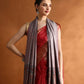 Kanidar- Women's  Silken Touch Reversible Paisely Palla Stole (70*195 cm)bSpecial Gifting Box Free