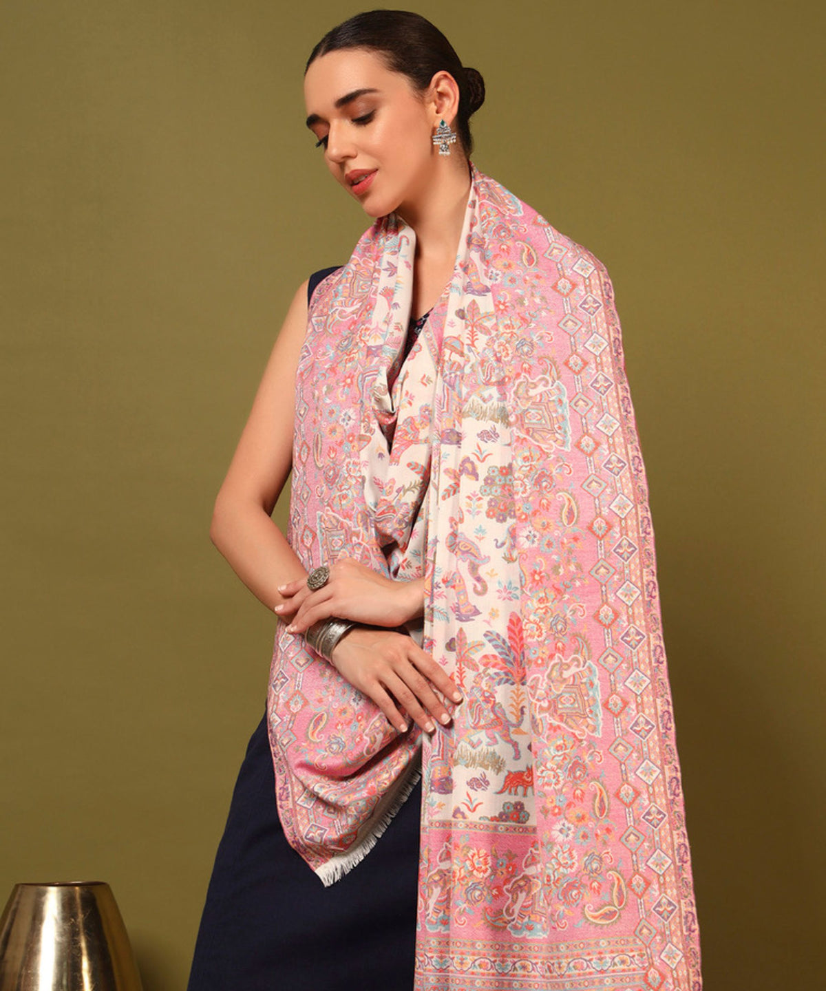 Kanidar- Women's Shahi Sawari Multi Weave Jamawar