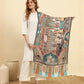 Kanidar- Mughal Darbar Multi Coloured Stole