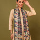 Kanidar- Women's kalamkari Print with Lehar Palla and Leaf Border