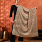 Kanidar- Kalamkari Peacock Special Pashmina Wool Jama Jall Free special Box
