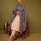 Kanidar- Women's  Barik All Over silken Kashmiri Jamdani Shawl