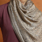 Kanidar-  Women's Silken Stole| All Over Badami Jall Traditional Kashmiri Style (Add Box with Additional Cost)