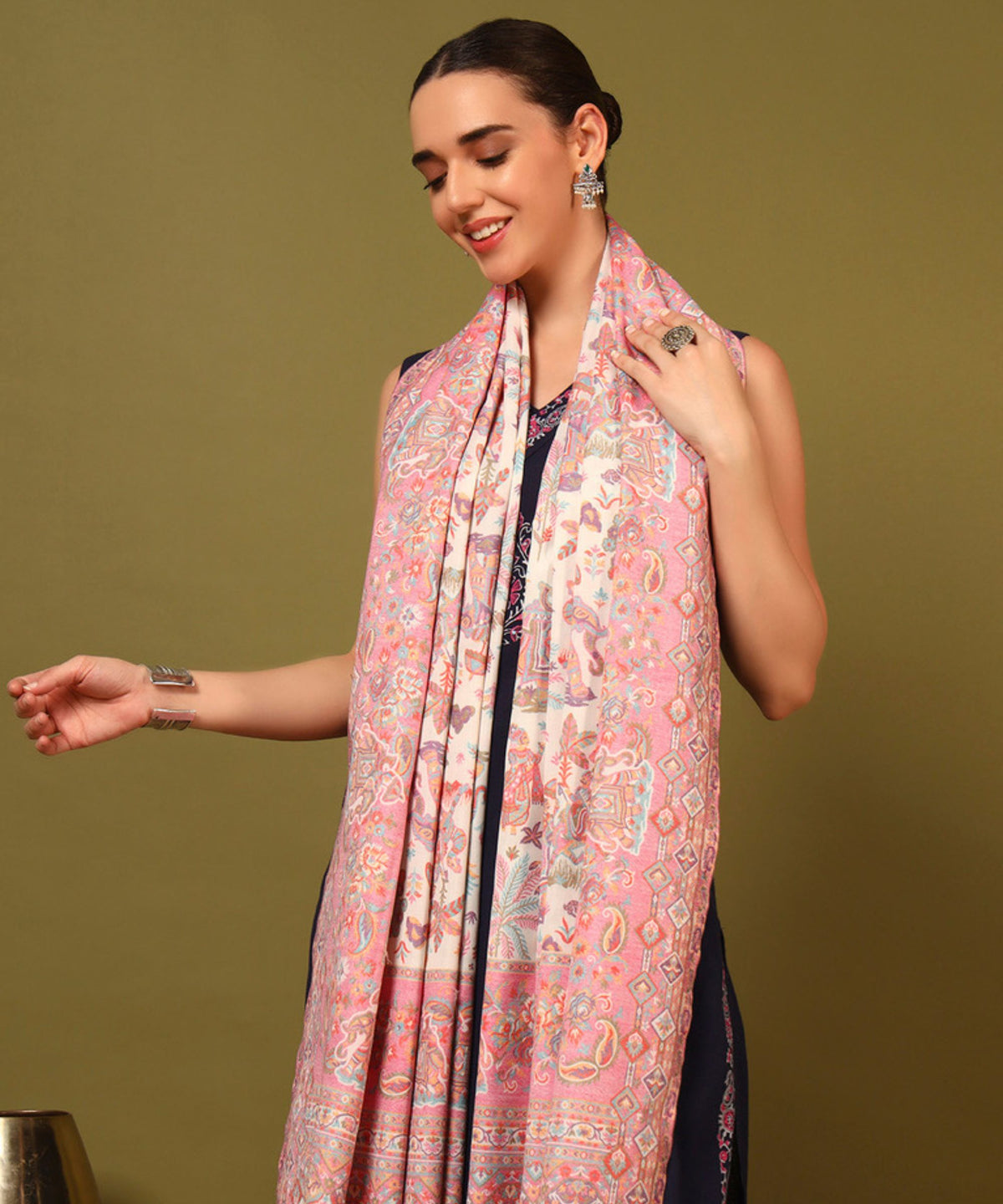 Kanidar- Women's Shahi Sawari Multi Weave Jamawar
