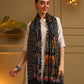 Kanidar- Pure  Wool Bird Garden Designer Shawl For Special Occassions
