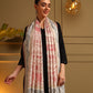 Kanidar- Kalamkari Weave Border With Contrast All Over Paisely Flower Jall