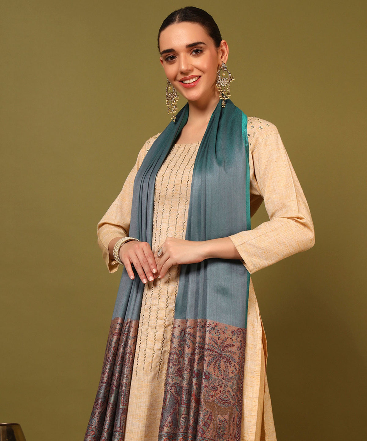 Kanidar- Super Soft Silken Elephant Palla Anytime Wrap