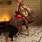 Kanidar- Rversible Mughal Palla Stole With one Side Shimmer and One side Wool