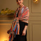 Kanidar- Women's Super Wool kalamkari Printed Cape| Shawl