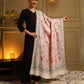 Kanidar- Kalamkari Weave Border With Contrast All Over Paisely Flower Jall