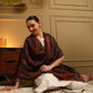 Kanidar- Super Wool Carpet Kashmiri Kani Jama With Shimmer Touch of Zari