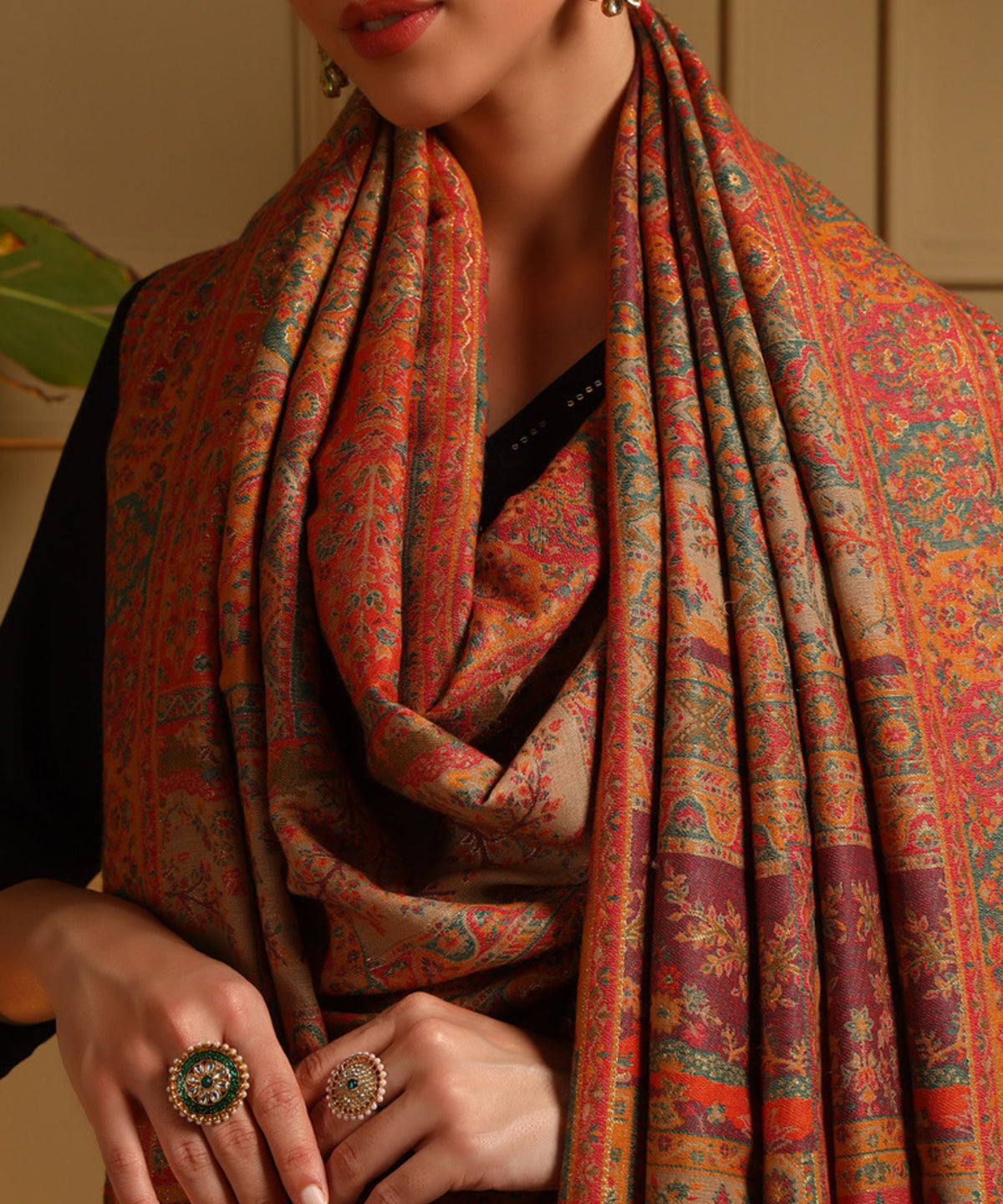 Kanidar- Women's Zari wool, Sangeen Gulfam Jama