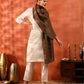Kanidar- Women's Fine Wool Zari Reversible Moonlight Stole (Add box with additional cost)