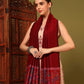 Kanidar- Women's Reversible Kashmiri Antique Weave Palla With one side Zari Touch