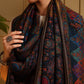 Kanidar- Super Wool Coloured kalamkari Weaving With Zari Thisle Mughal Spread