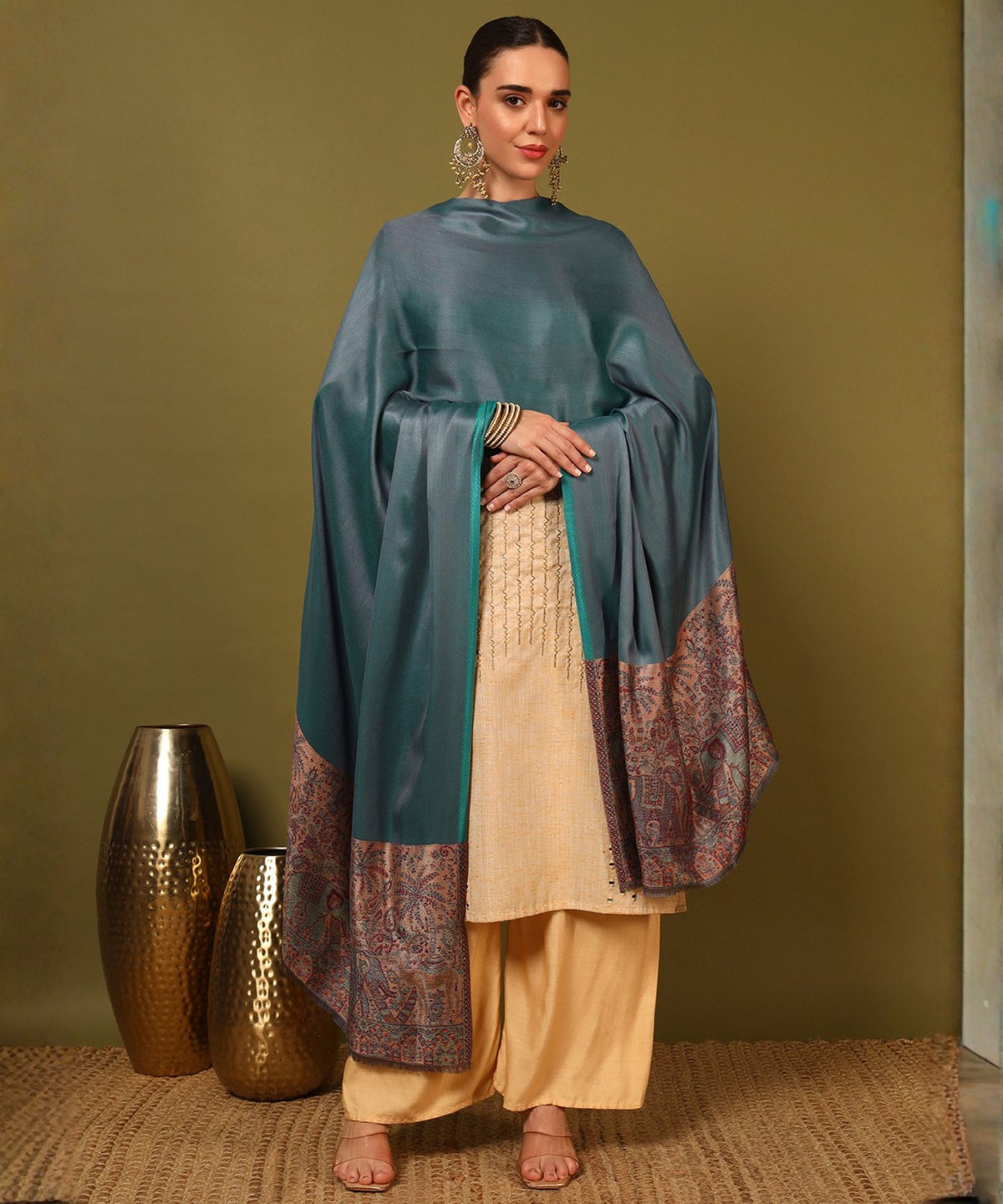 Kanidar- Super Soft Silken Elephant Palla Anytime Wrap