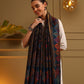 Kanidar- Super Wool Coloured kalamkari Weaving With Zari Thisle Mughal Spread
